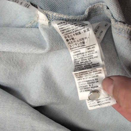 Chemise Levi's Made in Sri Lanka Femme S Western Jean Bleu Vintage