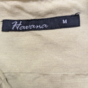 Chemise Hawaïenne HAVANA Vert Pâle Relief & 4 Poches - Taille M