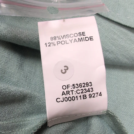 Jupe Femme Taille XL (T2) Christine Laure Vert Clair Viscose Neuve Étiquette