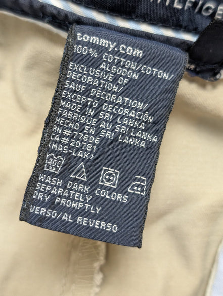 Pantalon Chino Tommy Hilfiger à Pinces Coupe Vintage Crème W34 L32