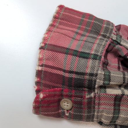 Chemise Ralph Lauren Flanelle Classic Fit L carreaux rouge vert manches longues