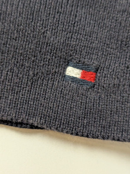 Gilet Tommy Hilfiger Bleu Marine Zippé Col Montant - Taille 3XL