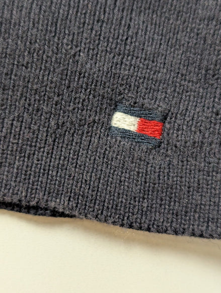 Gilet Tommy Hilfiger Bleu Marine Zippé Col Montant - Taille 3XL