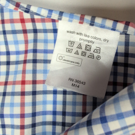 Chemise Lauren Ralph Lauren XXL Bleu Blanc Rouge Carreaux Coton Sans Logo