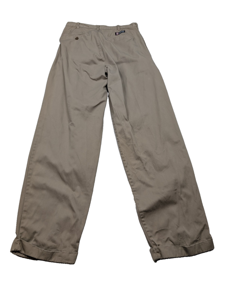 Pantalon chino CHAPS Ralph Lauren beige W30 FR40 à pinces coton
