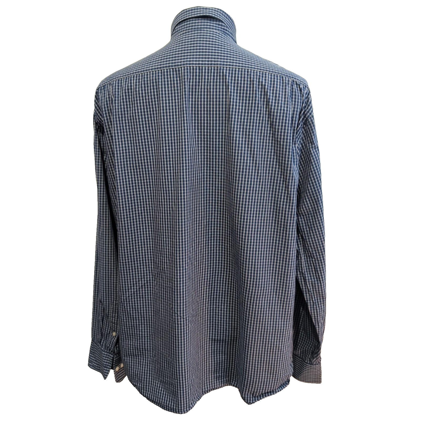 Chemise Tommy Hilfiger Bleu Foncé à Carreaux Manches Longues 1 Poche - Taille XL