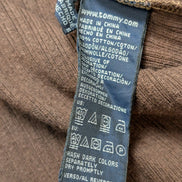 Pull Tommy Hilfiger Marron Texturé Gaufré & Côtelé - Taille L (M)