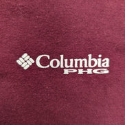 COLUMBIA PFG T-Shirt Homme L Bordeaux Pêche Logo Vintage Fishing Outdoor |101T