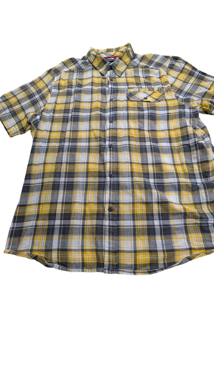 Chemise manches courtes The North face TNF jaune à carreaux taille XL #ch32