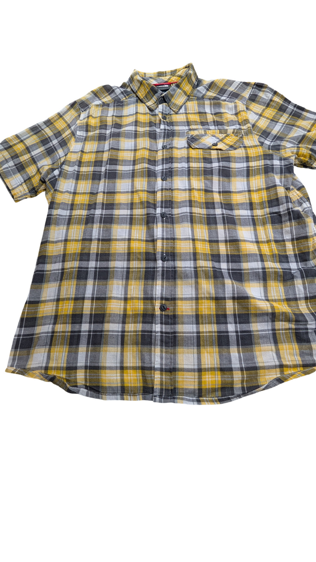 Chemise manches courtes The North face TNF jaune à carreaux taille XL #ch32