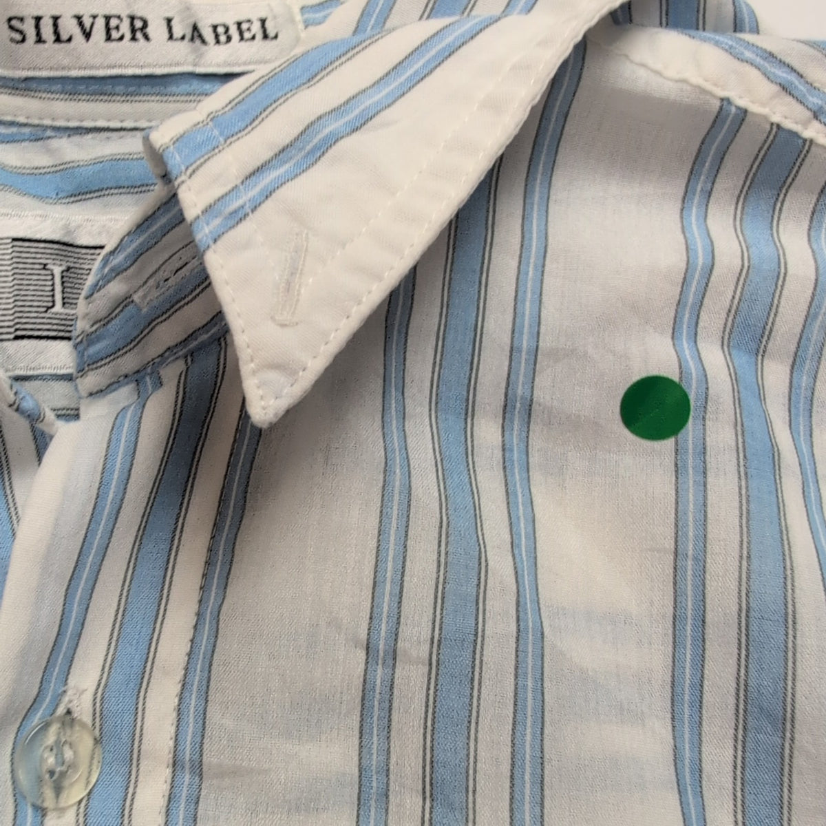 Chemise Levis Silver Label M Rayures Bleu 2 Poches Manches Courtes