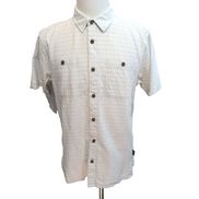 Chemise Patagonia M Bleu Carreaux Chanvre Coton Manches Courtes