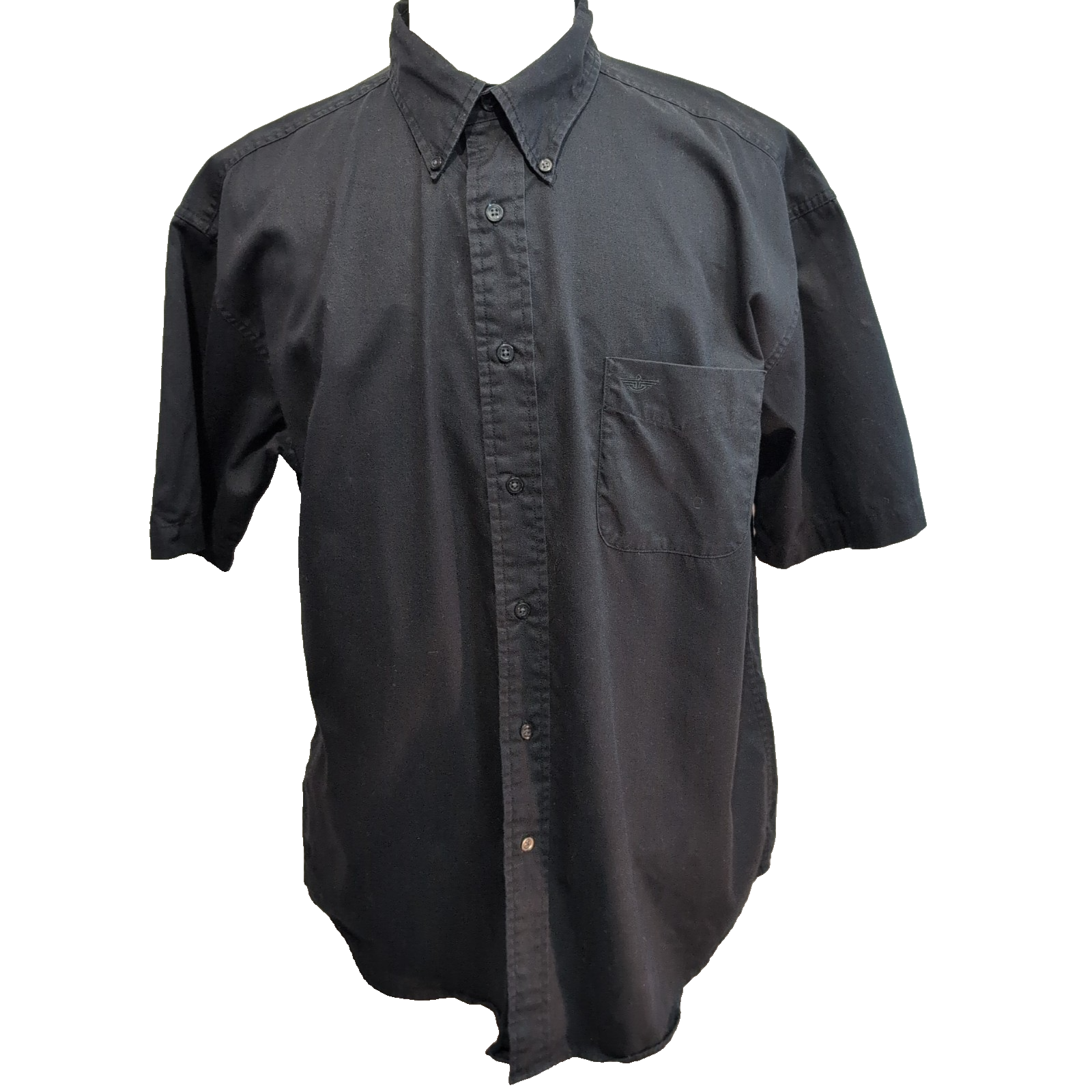 Chemise Docker's Manches Courtes Noire - Taille XL (Taille comme 2XL)