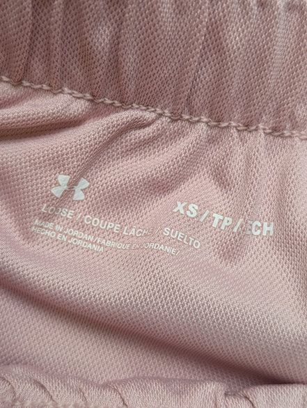 Short Under Armour Rose Pâle Coupe Large - Femme Taille XS