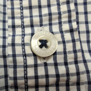 Chemise Tommy Hilfiger à Carreaux Bleu Foncé et Blanc 1 Poche - Taille L