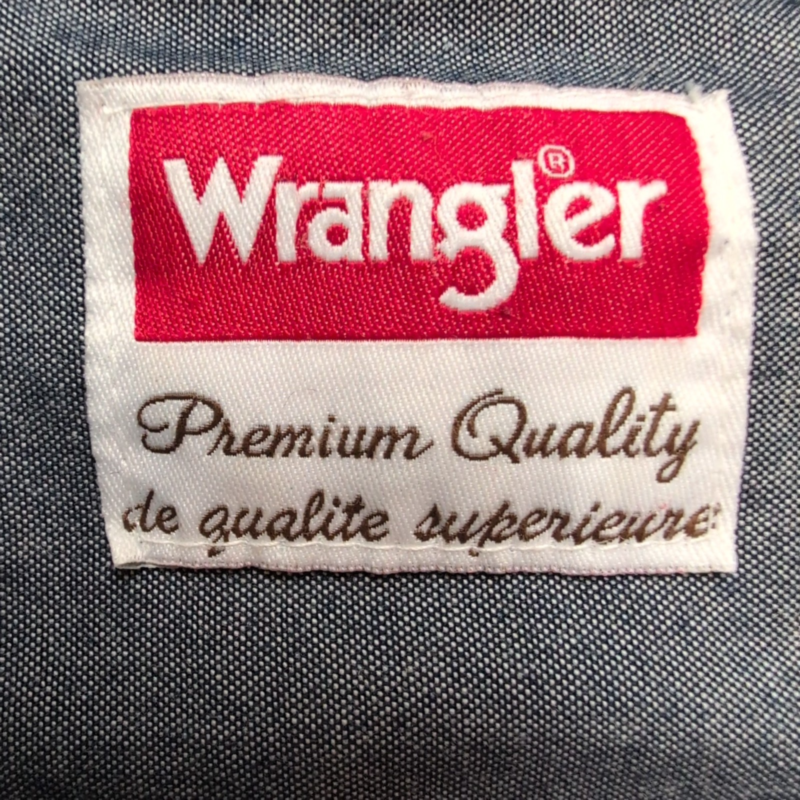 Chemise WRANGLER Noire avec Poches Manches Longues - Taille L (Coupe XL)