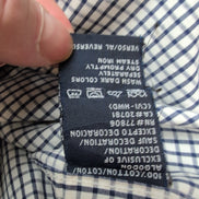 Chemise Tommy Hilfiger à Carreaux Bleu Foncé et Blanc 1 Poche - Taille L