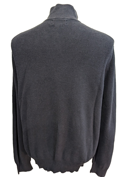 ➜ Pull POLO Ralph Lauren Col Zippé Pima Coton Bleu Marine - Taille XL