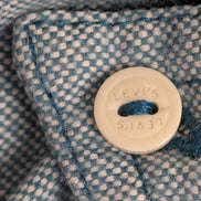 Chemise LEVI'S Flanelle XXL Vtg Coton Vert Pâle/Bleu Coupe Moderne