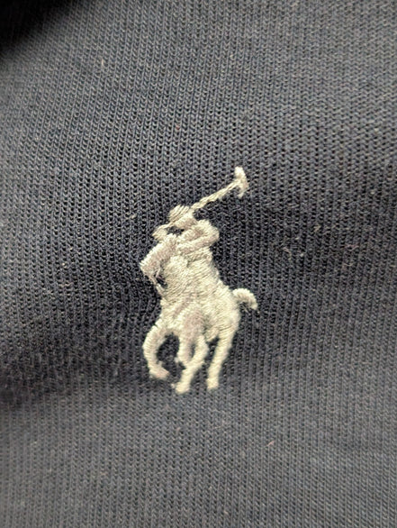 Sweat à capuche Polo Ralph Lauren XL bleu marine hoodie logo brodé