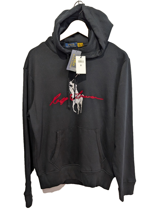 Sweat à Capuche Polo Ralph Lauren Homme Neuf avec Étiquette - T. M - Noir