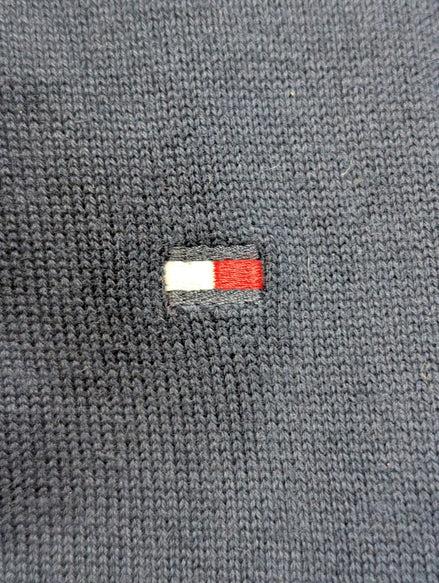 Pull Sans Manche TOMMY HILFIGER 100% PIMA COTTON Bleu Marine Taille M Neuf