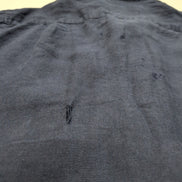 Chemise Lacoste 44 XL 100% Lin Bleu Marine Regular Fit Made in Romania