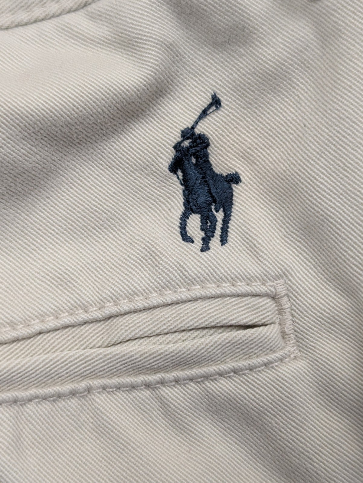 Pantalon chino Polo Ralph Lauren W35 L32 crème coton Classic Fit beige