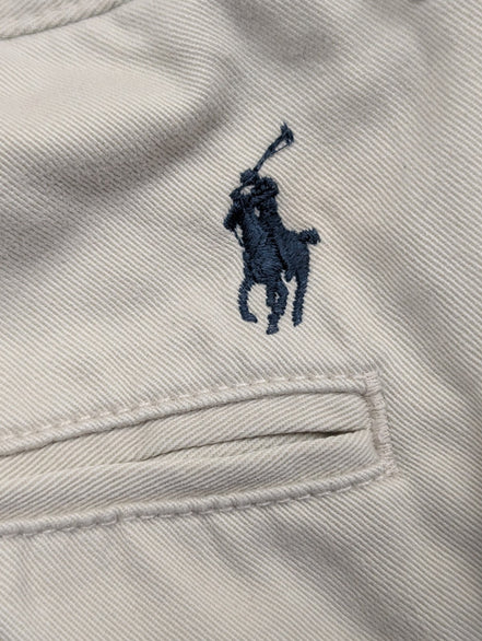 Pantalon chino Polo Ralph Lauren W35 L32 crème coton Classic Fit beige