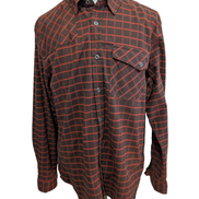 Chemise L.L.Bean XL Technique Polyester Elasterell Stretch Marron Rouge |282S