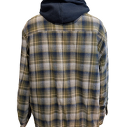 Boston Traders Veste Capuche Matelassée Carreaux Kaki Bleu XXL 🔥|260S