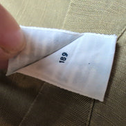 Chemise Ralph Lauren Blake XL Soie Lin Kaki Logo Bleu Marine mancheslongues