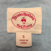 Chemise Brooks Brothers Vintage S Lin Coton Bleu 2 Poches USA manches longues