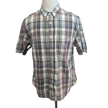 Chemise Chaps Manches Courtes Multicolore à Carreaux - Taille XL