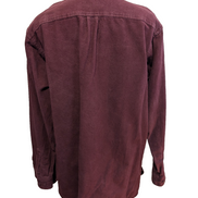 Chemise L.L.Bean T.XL TALL Chamoisette Épaisse Bordeaux Vtg 100% Coton