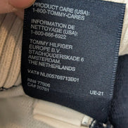 Pull Tommy Hilfiger Homme Col Rond Blanc à Rayures Marine - Taille 2XL / 3XL