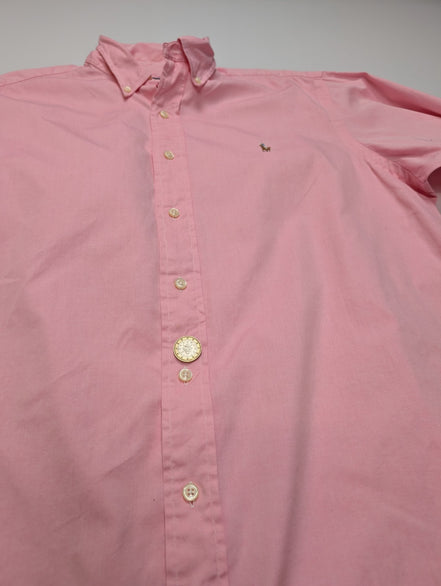 Chemise Ralph Lauren Rose Pâle Manches Longues Classic Fit - Taille L
