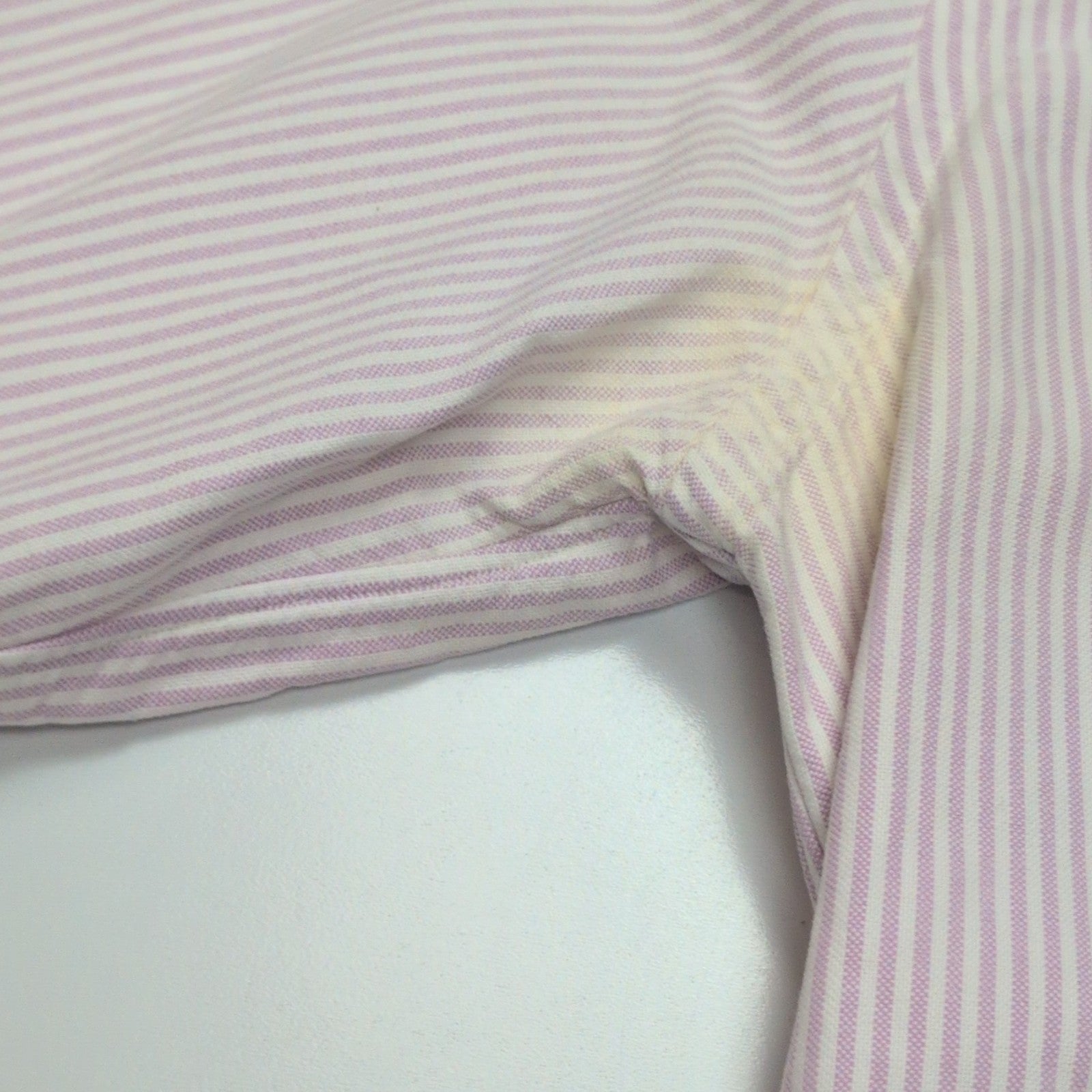 Chemise Ralph Lauren Femme M/L Slim Fit Rose Rayures Oxford 100% Coton