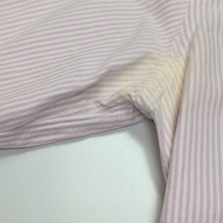 Chemise Ralph Lauren Femme M/L Slim Fit Rose Rayures Oxford 100% Coton