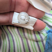 Chemise US POLO ASSN à Rayures Vertes avec Poches Manches Longues - Taille L Enf