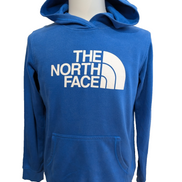 The North Face Sweat à Capuche Bleu Logo Blanc - Taille XL G (18-20 ans)