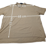Polo manches courtes Polo Ralph Lauren XXL beige crème rayures coton Pima