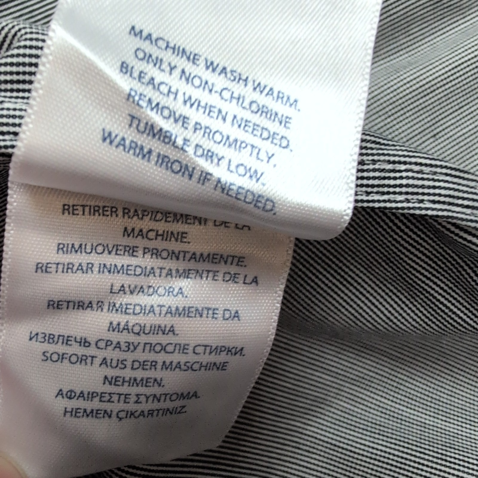 Chemise Ralph Lauren M/L Grise Logo Marron Manches Longues