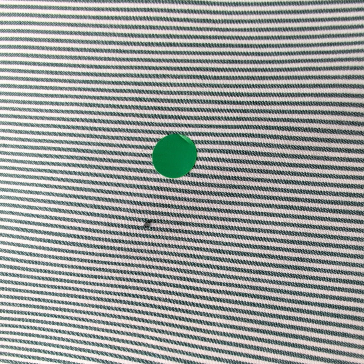 Chemise Ralph Lauren L Verte Rayures Coton Logo Brodé Vintage USA Style