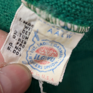Gilet IZOD LACOSTE Vintage Cardigan Vert Boutonné Taille S Rare Homme