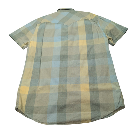 Chemise manches courtes Levi’s verte à carreaux western ranch cowboy  taille M