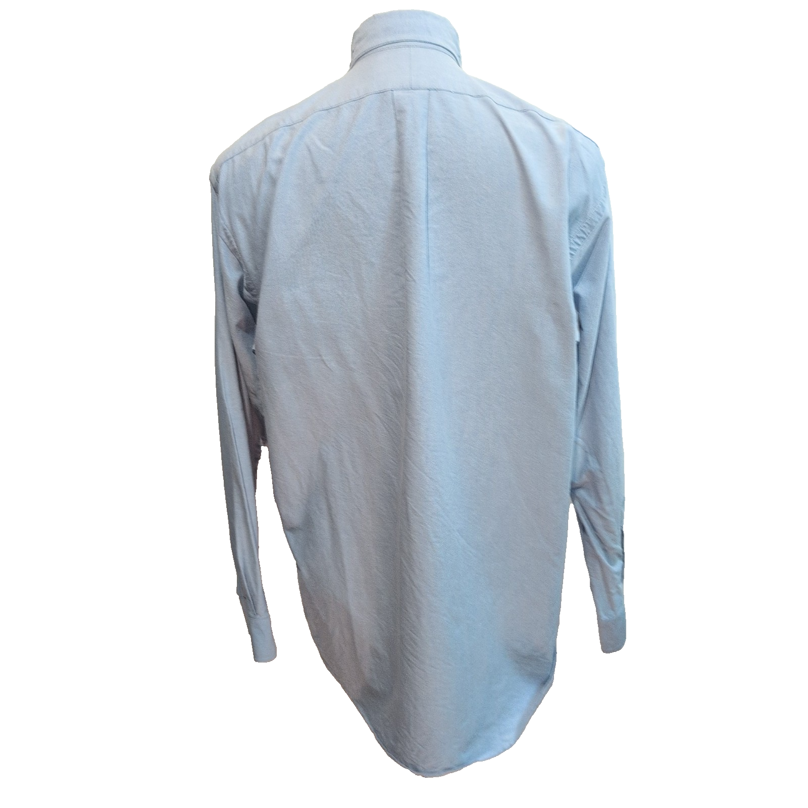 Chemise Ralph Lauren Blake M Bleu Clair Logo Marron Coton manches longues