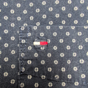 Chemise TOMMY HILFIGER Bleu Marine à Motifs avec Poche Manches Longues T.M