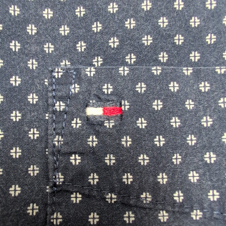 Chemise TOMMY HILFIGER Bleu Marine à Motifs avec Poche Manches Longues T.M