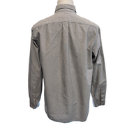 Chemise Ralph Lauren L Gris Clair Oxford Coton Logo Marron Manches Longues